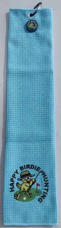 Magnetic Towel Sets with Scrubby on Cart Towel – 2-Piece Golf Towel Set