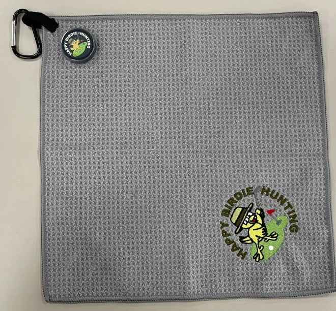 Magnetic Towel Sets with Scrubby on Cart Towel – 2-Piece Golf Towel Set