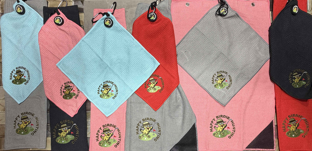 Magnetic Towel Sets with Scrubby on Cart Towel – 2-Piece Golf Towel Set