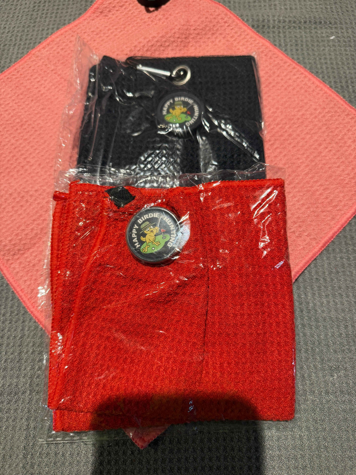 Magnetic Towel Sets with Scrubby on Cart Towel – 2-Piece Golf Towel Set