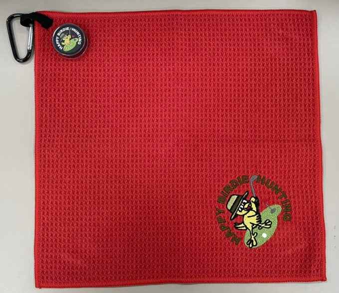 Magnetic Towel Sets with Scrubby on Cart Towel – 2-Piece Golf Towel Set