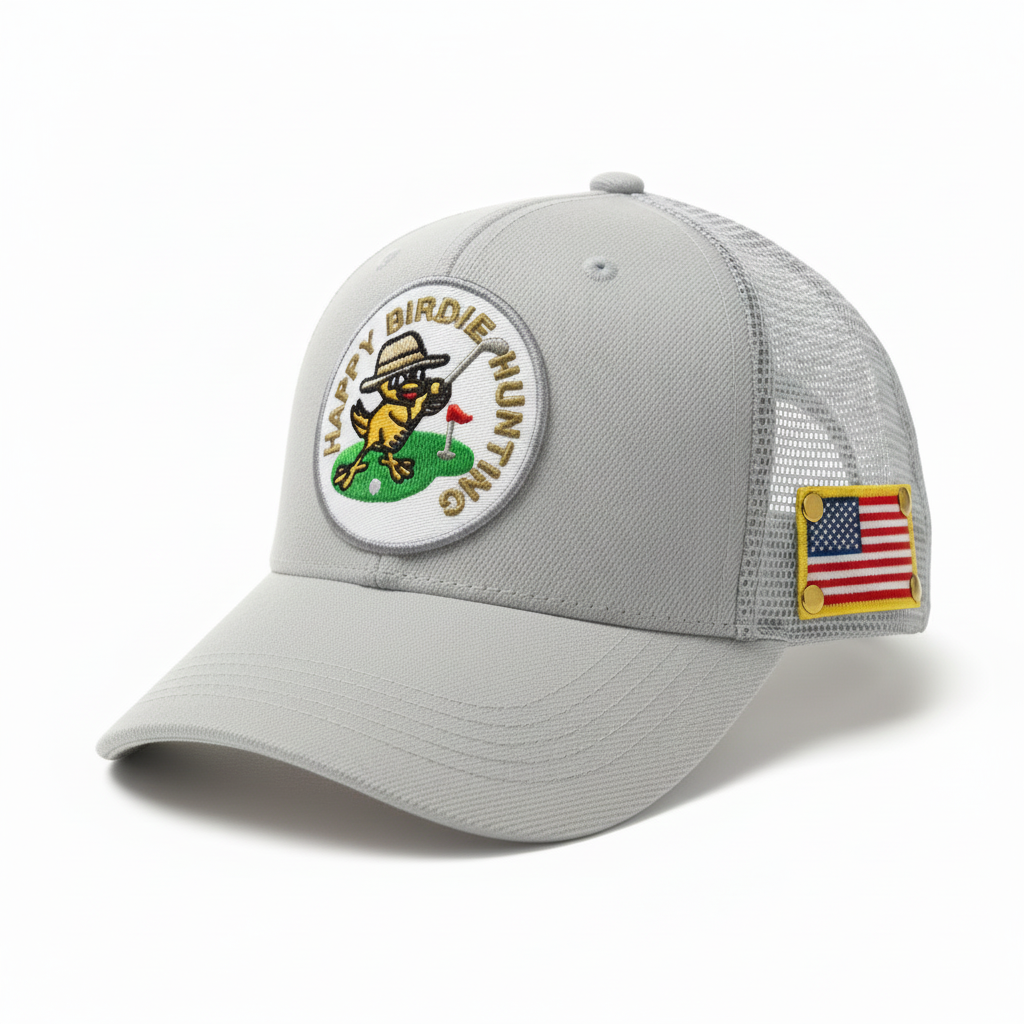 Happy Birdie Hunting Golf Trucker Hat​Golf Trucker Hat – Lightweight & Breathable | Everyday Course Style - Happy Birdie Hunting