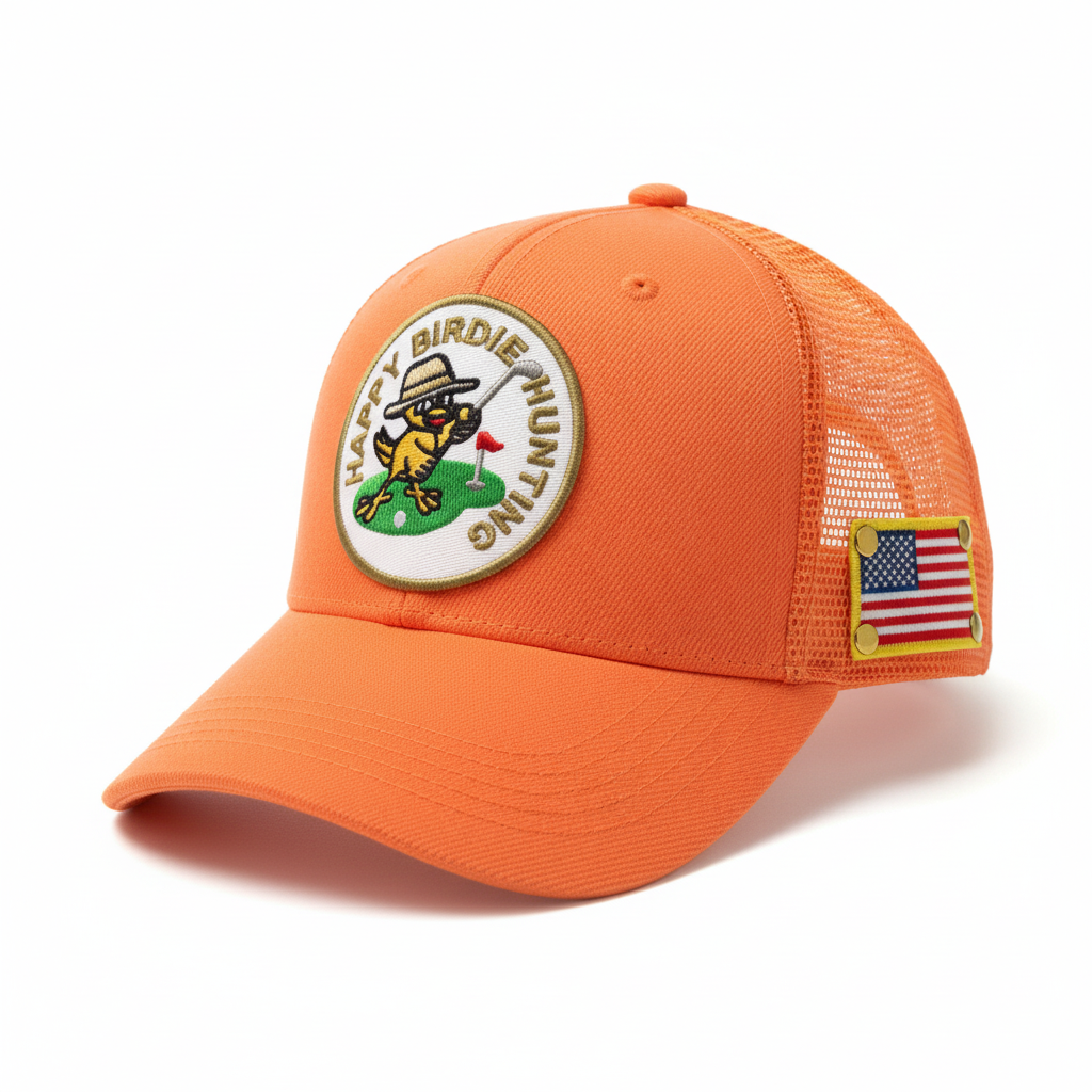Happy Birdie Hunting Golf Trucker Hat​Golf Trucker Hat – Lightweight & Breathable | Everyday Course Style - Happy Birdie Hunting