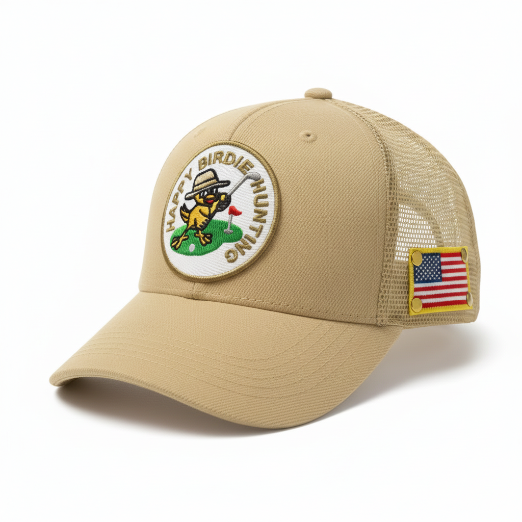 Happy Birdie Hunting Golf Trucker Hat​Golf Trucker Hat – Lightweight & Breathable | Everyday Course Style - Happy Birdie Hunting