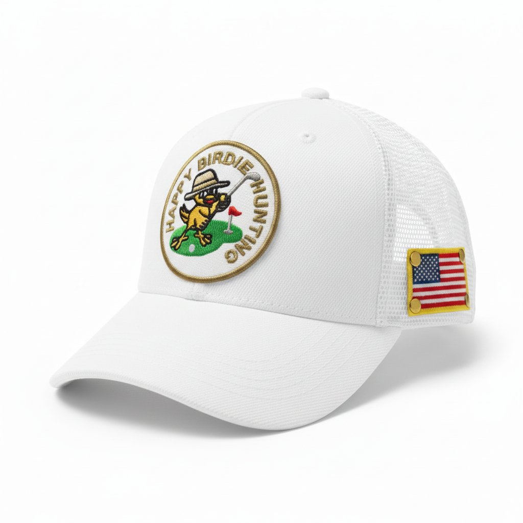 Happy Birdie Hunting Golf Trucker Hat​Golf Trucker Hat – Lightweight & Breathable | Everyday Course Style - Happy Birdie Hunting